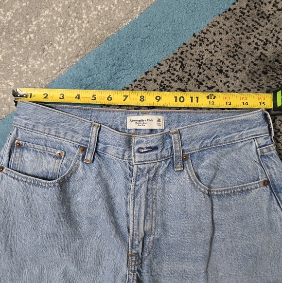 Abercrombie & Fitch Curve Love Ultra Loose Low Rise Jeans, 26 SHORT, NWOT - Picture 5 of 11